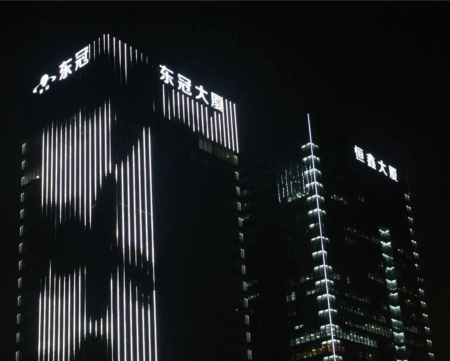 Dongguan Tower & Hengxin Tower — project photograph